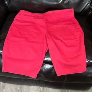 Croft & Barrow Vibrant Red Women's Bermudas
